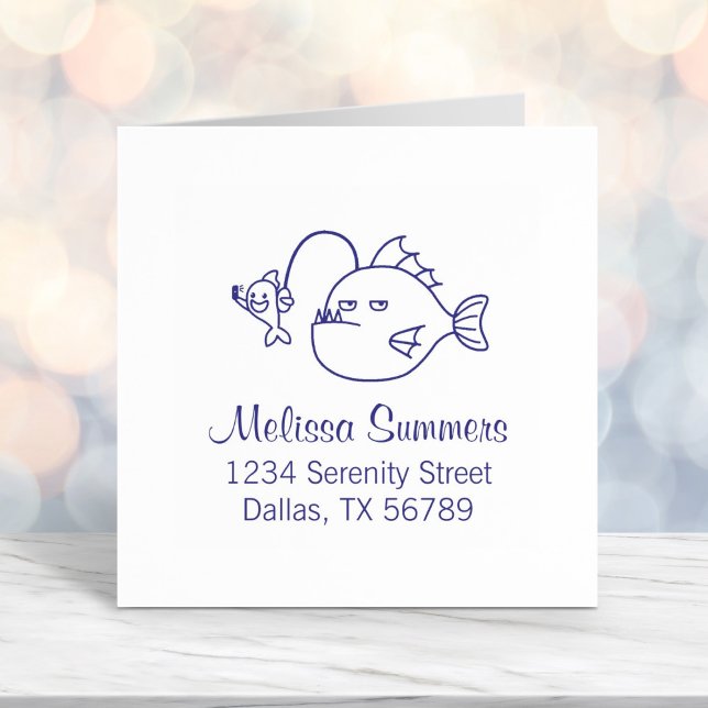 Selfie mit Anglerfish-Adresse Permastempel (Von Creator hochgeladen)