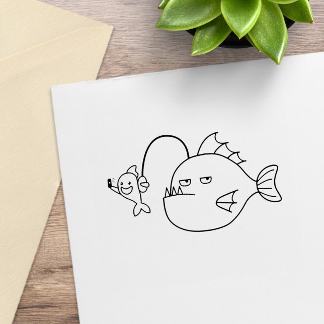 Selfie mit Seeteufel Permastempel (Von Creator hochgeladen)