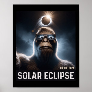 Selfie mit Solar 2024 Eclipse Brillen ich Poster