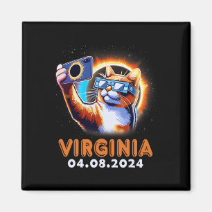 Selfie mit Total Solar Eclipse 2024 Virg Magnet