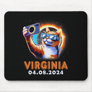 Selfie mit Total Solar Eclipse 2024 Virg Mousepad