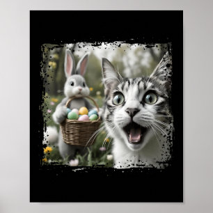Selfie Osterkatze mit Ostersonnigen Erwachsenen K Poster