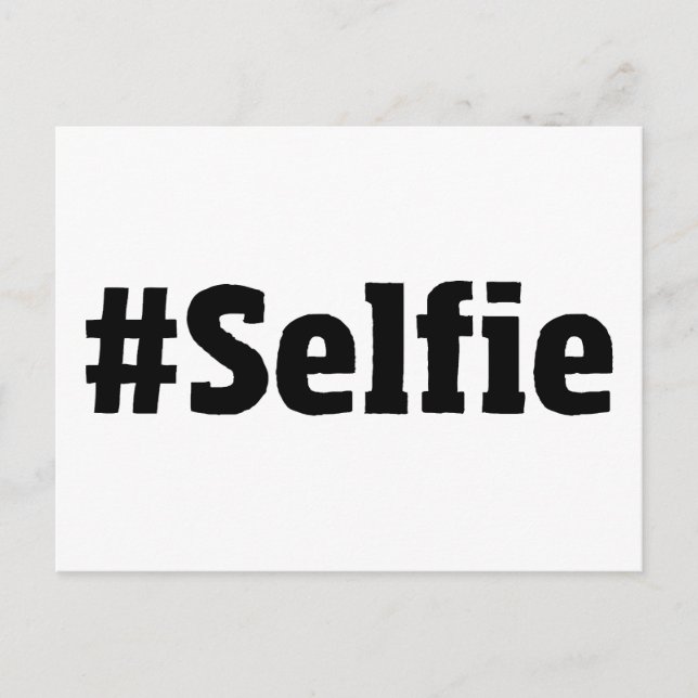 #Selfie Postkarte (Vorderseite)