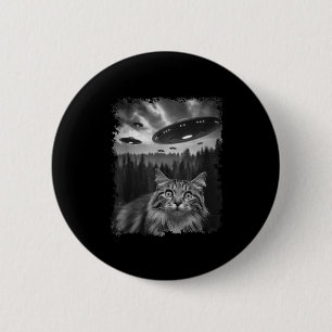 Selfie-selfie-Grafikkatze mit Bigfoot Sasquatch Al Button