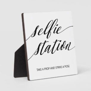 Selfie-Station Schild Tischplatte mit Staffelei Fotoplatte