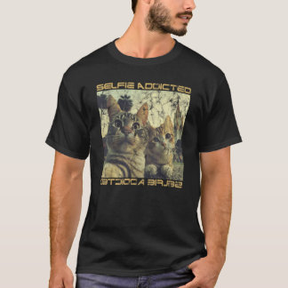 Selfie-süchtige Katze Selfie Niedliche Katze T-Shirt