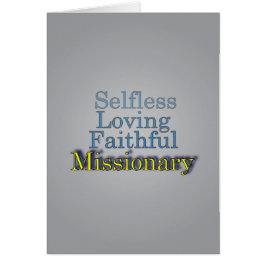 Selflose liebend treuer Missionar