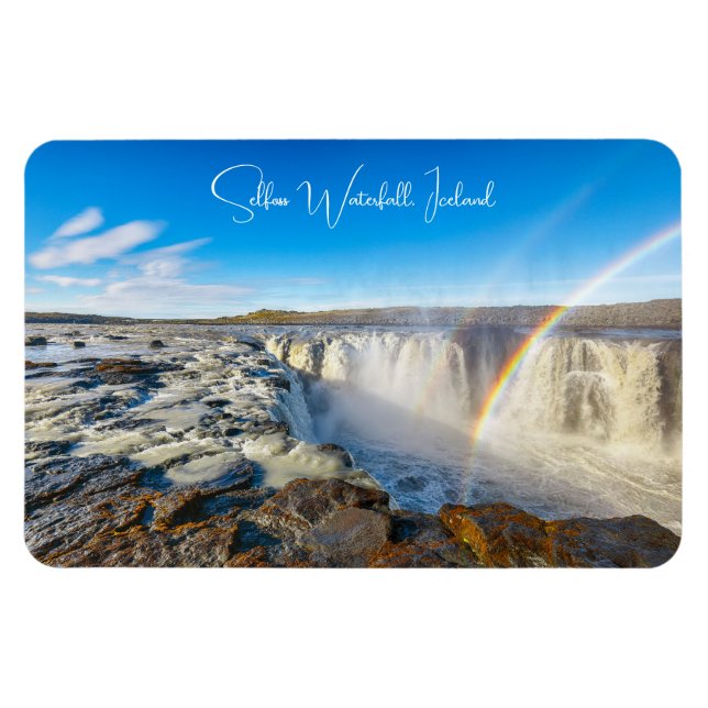 Selfoss Waterfall, Island Magnet (Horizontal)