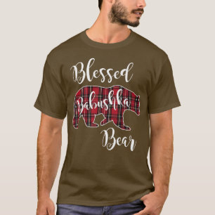 Selig Babushka Bär Red Tartan Kariert Fun Oma T-Shirt