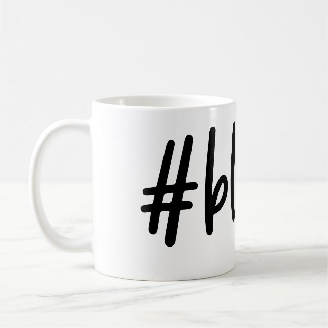 Selig Kaffee Tasse Schwarz & Weiß Dankbar Dankbar (Links)