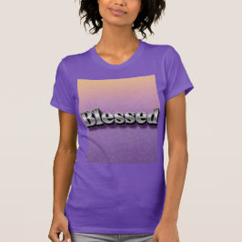 Selig Lila Glitzer Slim Fit T - Shirt