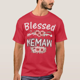 Selig Memaw Mama Leben Niedliche Blumenmütter Blum T-Shirt
