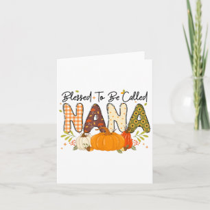 Selig Nana Pumpkin Herbst Herbst Erntedank Mama Karte