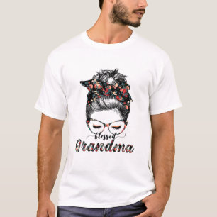 Selig Oma Messy Bun Frauen glückliche Ostern, Moth T-Shirt