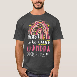 Selig OmaPink Rainbow Leopard Mama Mütter Da T-Shirt