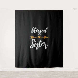 Selig Schwester Shirt Girls Frauenfamilie Thanksgi Wandteppich