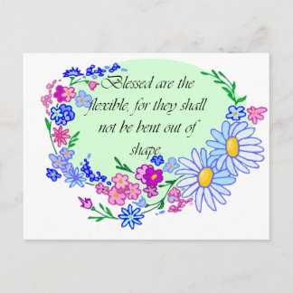 Selig sind die Flexible Postkarte