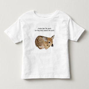 Selig sind die Meek Fawn Kleinkind T - Shirt