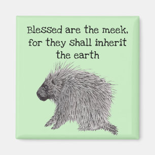 Selig sind die Meek Porcupine Magnet