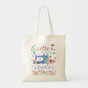 Selig sind die Quilter, die Piecemake genannt werd Tragetasche