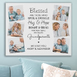Selige Großeltern Personalisiert 6 Foto Collage Künstlicher Leinwanddruck<br><div class="desc">Feiern Sie Ihre Großeltern mit einem maßgeschneiderten Leinwand-Foto. Diese einzigartige Großeltern zitieren Wanddruck ist das perfekte Geschenk, ob Geburtstag, Großeltern oder Weihnachten. Wir hoffen, dass Ihr besonderes Geschenk für die Großeltern in den kommenden Jahren zu einem wertvollen Sake wird. . Zitat " Selig sind diejenigen, die Spoil & Snuggle, Hug...</div>