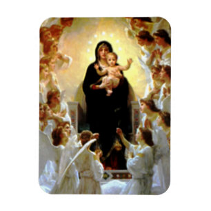Selige Jungfrau Maria und Säugling Kind Jesus Magnet