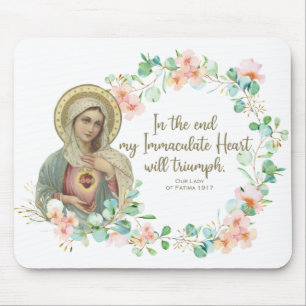 Selige Jungfrau Mary Fatima Religiöse Katholik Mousepad
