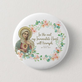 Selige Jungfrau Mary Fatima Religious katholische Button