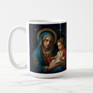 Selige Jungfrau Mary & Jesus Krippe Weihnachten Kaffeetasse