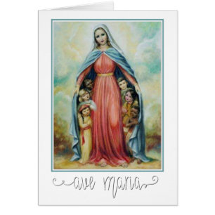Selige Jungfrau Mary Katholische Religiöse Kinder