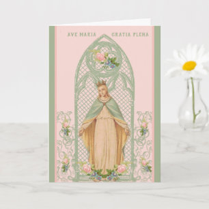 Selige Jungfrau Mary Mthers Day Katholische Karte