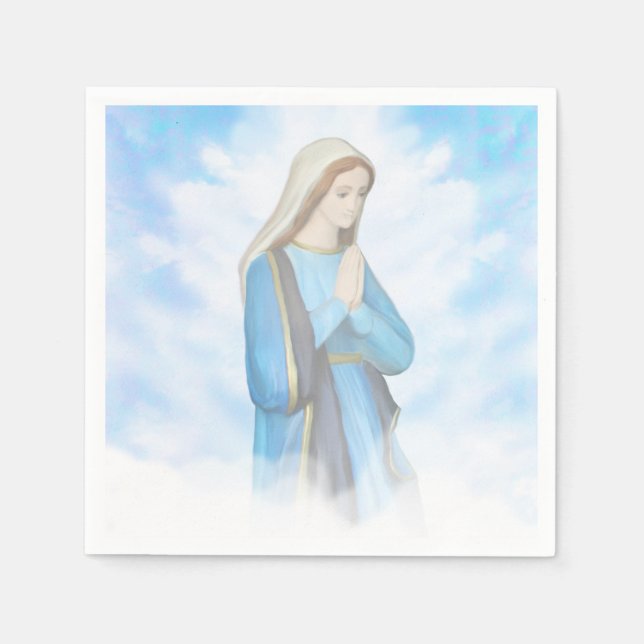 Selige Jungfrau Mary Napkin Serviette (Vorderseite)