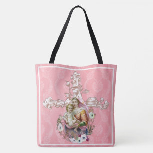 Selige Jungfrau Mary Religious Jesus Kreuz Tasche
