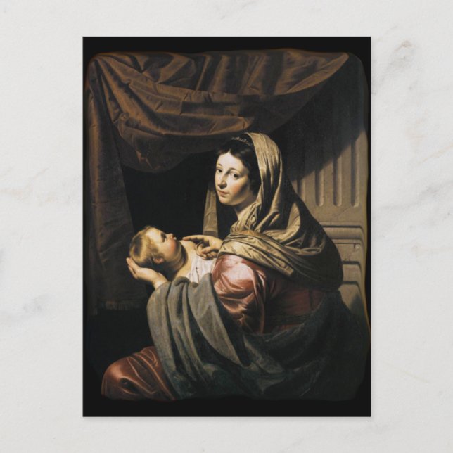Selige Jungfrau Mary Säugling Kind Jesus - Bijlert Postkarte (Vorderseite)