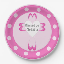 Selige Taufe Pappteller