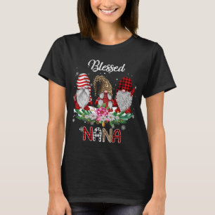 Seligen Nana Christmas Leopard Buffalo Kariert Gno T-Shirt