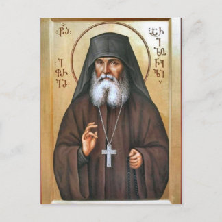 Seliger Ältester Ephraim von Arizona Orthodoxe Iko Postkarte