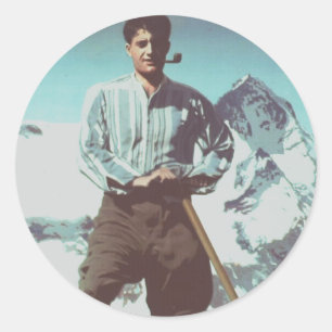 Seliger Pier Giorgio Frassati Runder Aufkleber