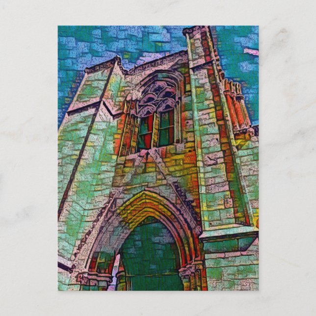 SELIMIYE MOSQUE, Nikosia-Malerei Postkarte (Vorderseite)