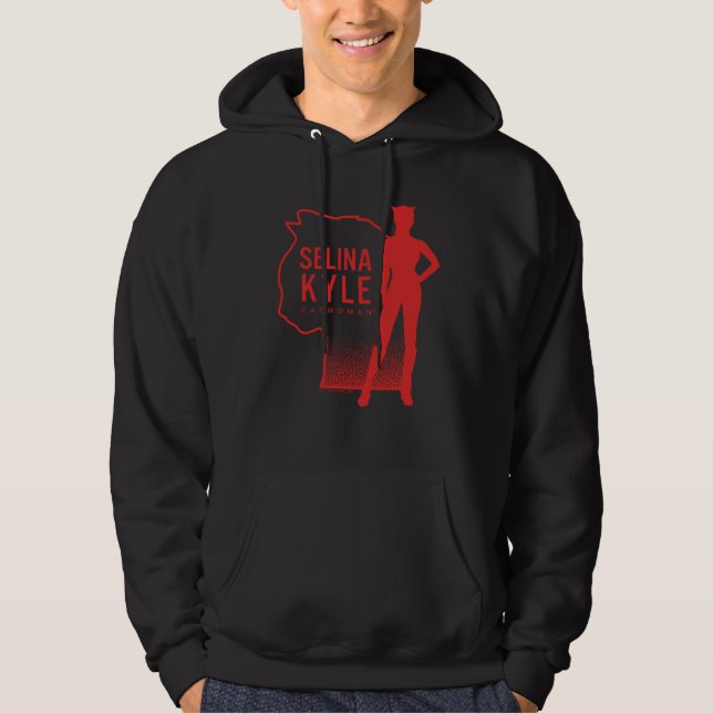 Selina Kyle Catwoman Kontur Logo Hoodie (Vorderseite)