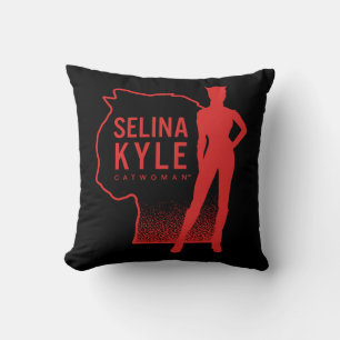 Selina Kyle Catwoman Kontur Logo Kissen