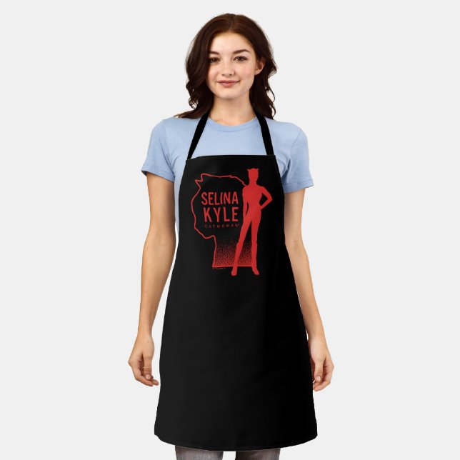 Selina Kyle Catwoman Kontur Logo Schürze (Getragen)