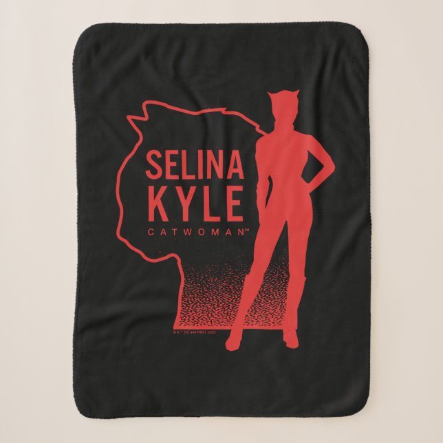 Selina Kyle Catwoman Kontur Logo Sherpadecke (Vorderseite)
