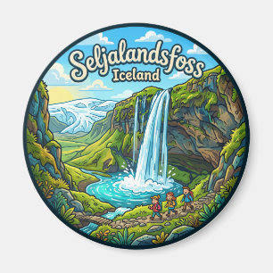 Seljalandsfoss, Island Island Magnet