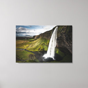Seljalandsfoss Wasserfall   Island Leinwanddruck