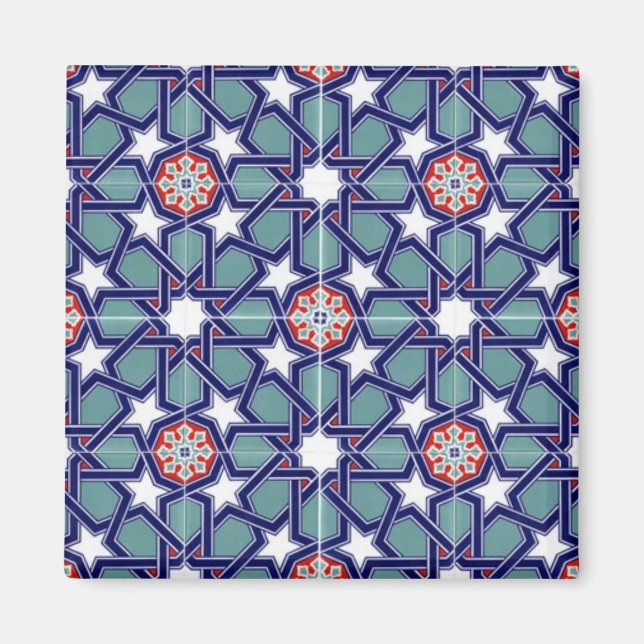 Seljuk Empire Tile Pattern Magnet (Vorne)