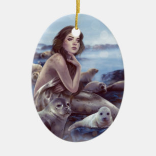 Selkie Keramik Ornament