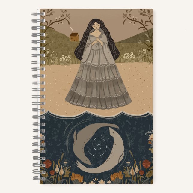 Selkie Tapestry A5 Notebook Notizbuch (Vorderseite)