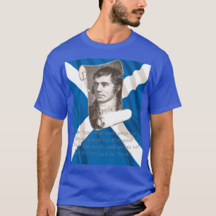 Selkirk-Gnade Burns-Nacht und schottisches Saltire T-Shirt