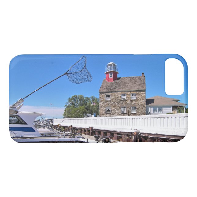 Selkirk Lighthouse, New Yorker iPhone Case (Rückseite (Horizontal))